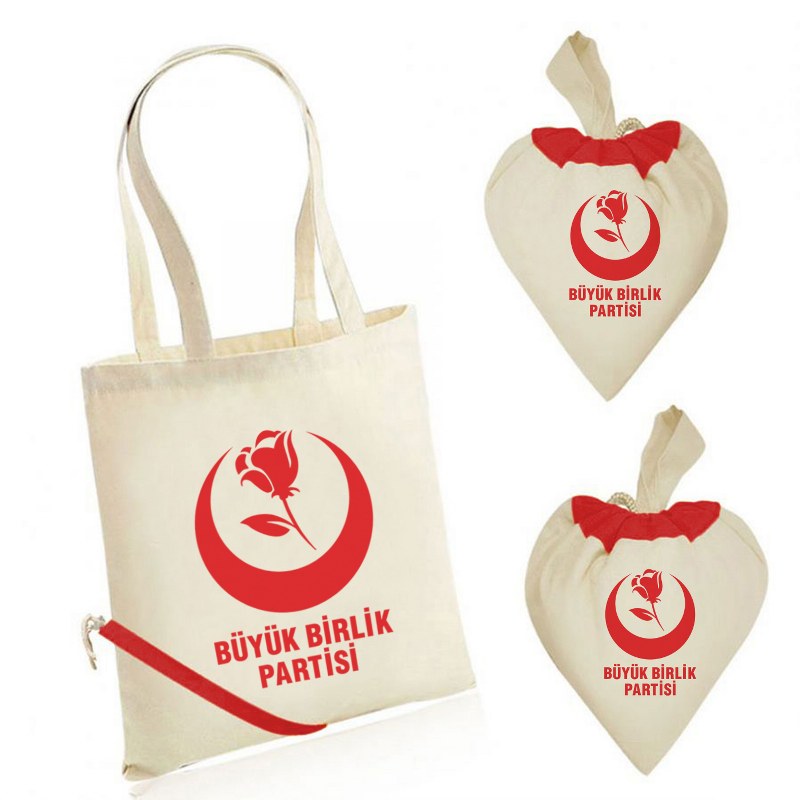 Büyük Birlik Partisi Elyaf Bez Çanta