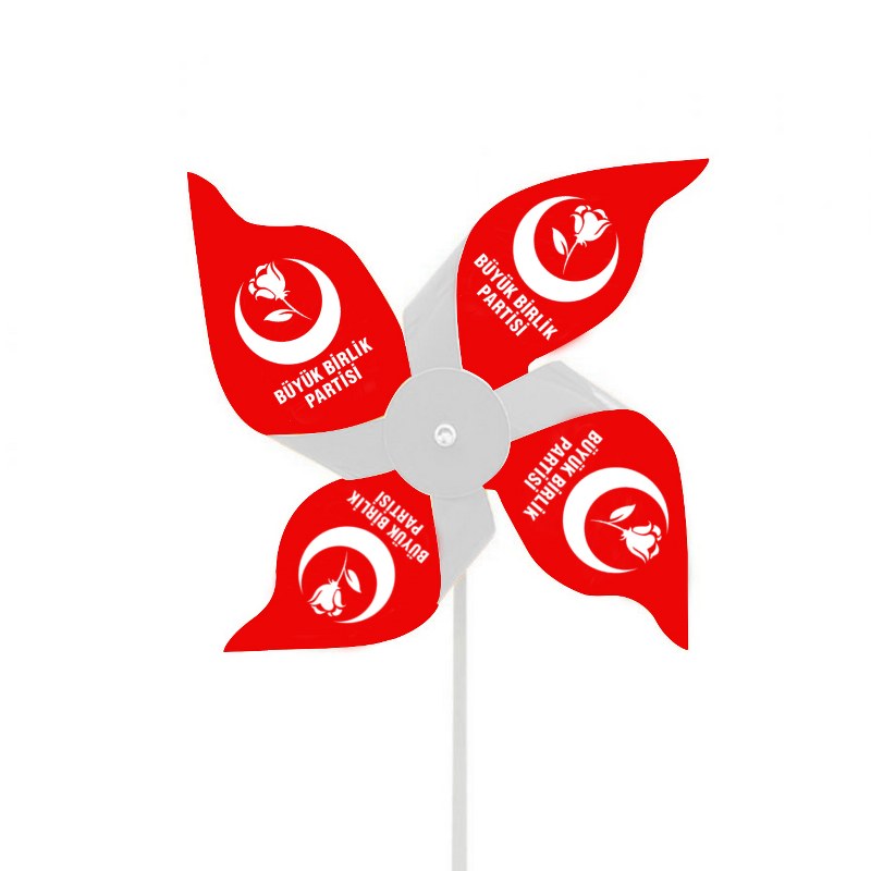 Büyük Birlik Partisi Logolu Rüzgar Gülü